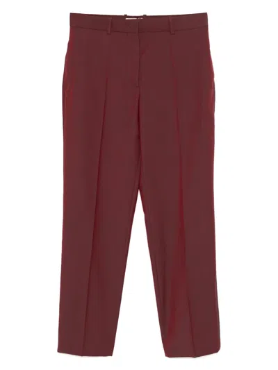 Jil Sander Tapered Trousers In Red