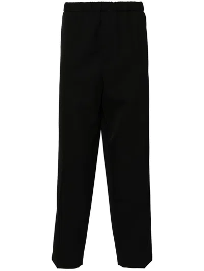 Jil Sander Tapered Trousers In Black