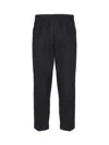 Jil Sander Tapered Trousers In Wool Gabardine In Blue
