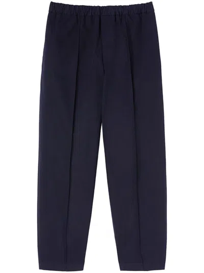 Jil Sander Tapered Trousers In Blue