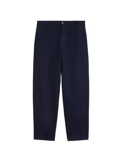 Jil Sander Tapered-leg Cropped Jeans In Blue
