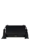 Jil Sander Tassel Leather Crossbody Bag In Black