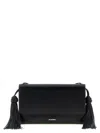 Jil Sander Tassel Leather Crossbody Bag In Black