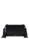 Jil Sander Tassel Leather Crossbody Bag In Black