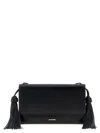 Jil Sander Tassel Leather Crossbody Bag In Black