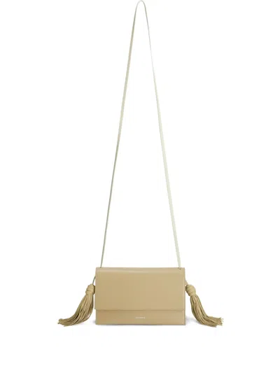Jil Sander Tassel-detailed Cross Body Bag In Neutral