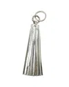 Jil Sander Tassel Keychain (authentic Pre-loved) In Gray
