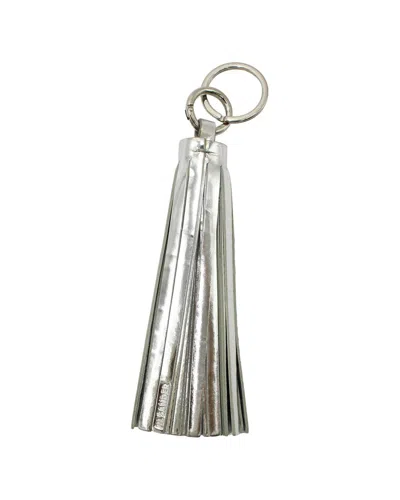 Jil Sander Tassel Keychain (authentic Pre-loved) In Gray