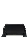 Jil Sander Tassel Leather Crossbody Bag In Black