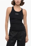 Jil Sander Tech Fabric Tank Top With Printed Logo