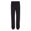 Jil Sander Technical Compact Cotton Trousers In Black