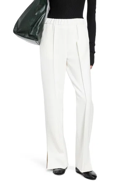 Jil Sander Technical Cotton Trousers In White