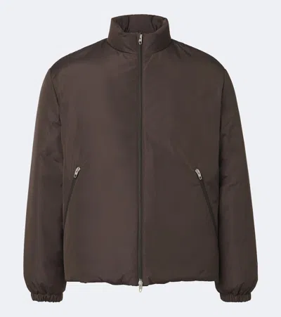 Jil Sander Polyester Down Jacket Elastic Cuffs Pockets Collar In Multi