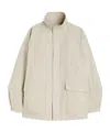 Jil Sander Technical Drill Blouson In Brown