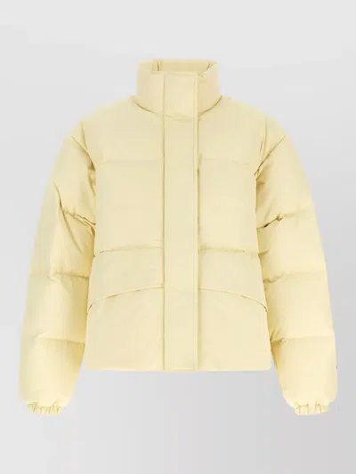 Jil Sander Technical Fabric Quilted Down Jacket In Animal Print