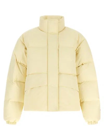 Jil Sander Technical Fabric Quilted Down Jacket In Animal Print