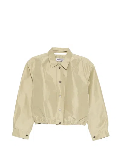 Jil Sander Technical Faille Blouson In Neutral