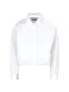 Jil Sander Technical Faille Jacket In White