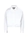 Jil Sander Technical Faille Jacket In White