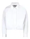 Jil Sander Technical Faille Jacket In White