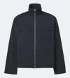 Jil Sander Polyester Jacket Flap Pockets High Collar In Black