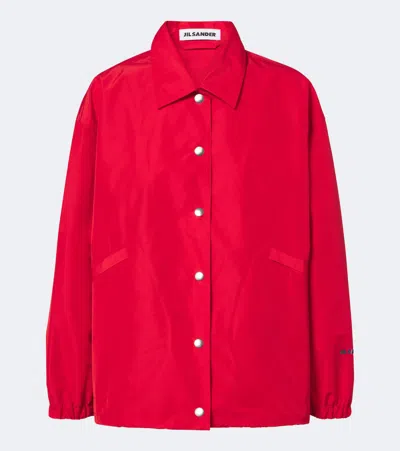 Jil Sander Long-sleeve Casual Jacket In Red