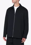 Jil Sander Minimalist Zippered Wool Overshirt