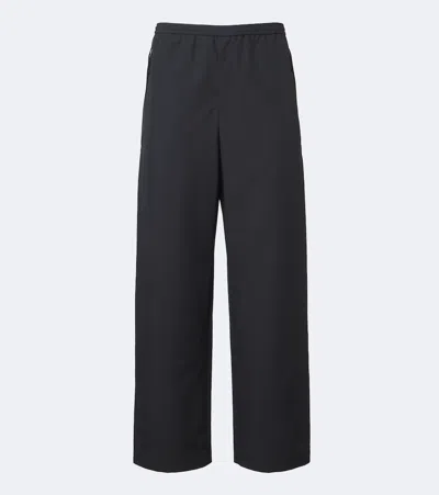 Jil Sander Technical Wide-leg Pants In Black