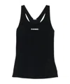 Jil Sander Technicalb Jersey Tank Top In Black