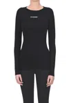 Jil Sander Techno Jersey T-shirt In Black