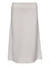 Jil Sander Textured A-line Midi Skirt In White
