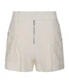 Jil Sander Textured-finish Shorts In White
