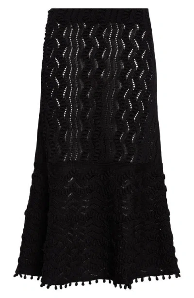JIL SANDER JIL SANDER TEXTURED LACE KNIT SKIRT