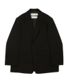 Jil Sander Textured Lapel Suit In Black