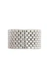 Jil Sander Textured Ring In Metallic