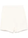 Jil Sander Textured Shorts In Neutrals