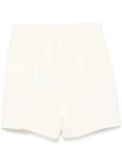Jil Sander Textured Shorts In Neutrals