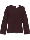 Jil Sander Textured Sweatshirt In Red