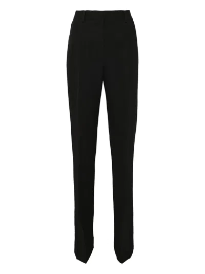 Jil Sander Textured Trousers In Black