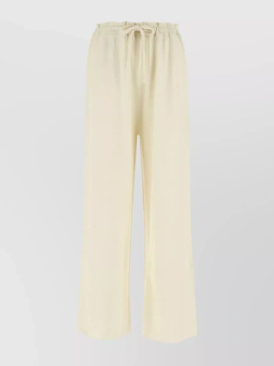 JIL SANDER TEXTURED WIDE-LEG CASHMERE TROUSERS