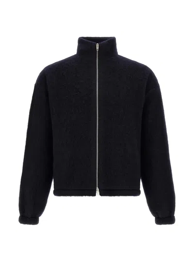 Jil Sander Textured-knit Zip-up Cardigan In Multi