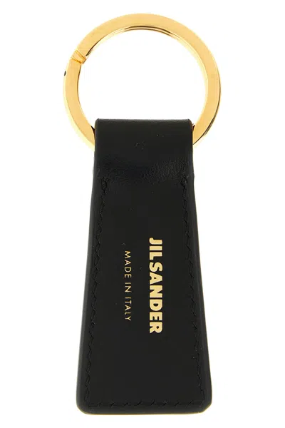 Jil Sander The 'linea' Keychain In Black
