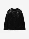 Jil Sander Open Knit Sweater In Popcorn Point
