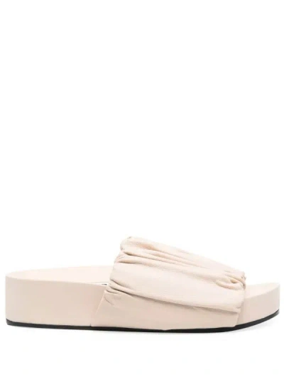 Jil Sander Thick Soled Leather Sandals