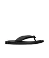 Jil Sander Black Thong Sandals In Black