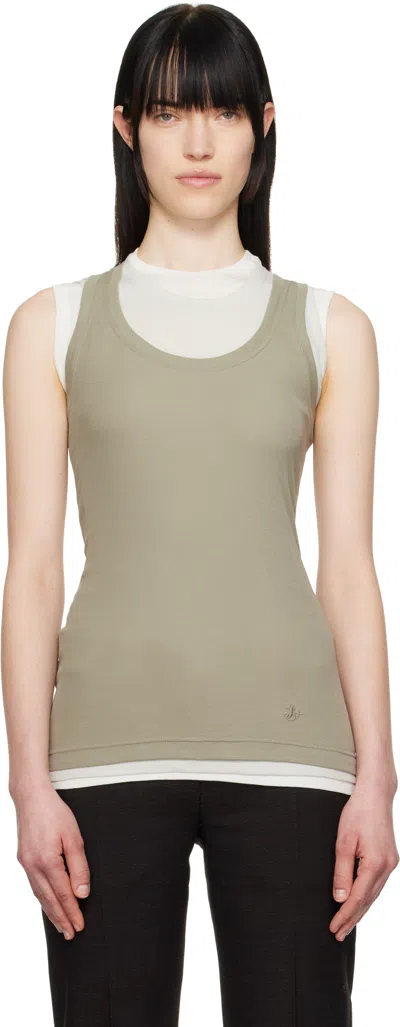 JIL SANDER THREE-PACK MULTICOLOR 3 LAYERS TANK TOPS