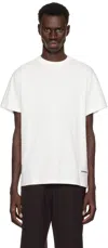 Jil Sander Three-pack Multicolor Short-sleeved T-shirts In 000 Multicolour (100