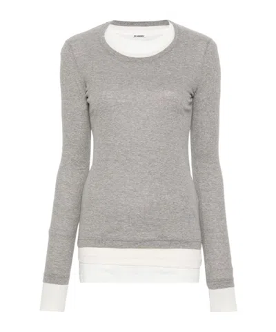 JIL SANDER THREE-PIECE T-SHIRT WITH ROUND NECK