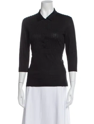 Pre-owned Jil Sander Three-quarter Sleeve Polo In Gray