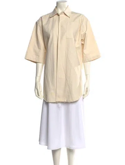 Pre-owned Jil Sander Three-quarter Sleeve Tunic In Neutral